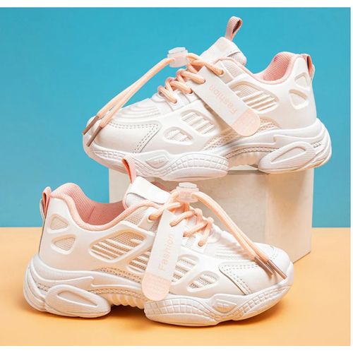 Kids Sneakers Retro Pink Toddler Shoe Sports Breathable Mesh Light Running Shoes Baby Girls Boys Casual Shoes