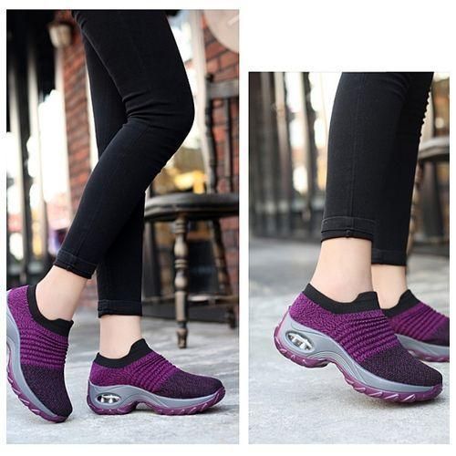 Women Casual Shoes - Purple,Black