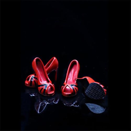 1/6 Scale Fashion Women's Shoes Fish Mouth High-Heel Shoes Court Shoes Model for 12 Inches Tbl Ph Female Action Figure