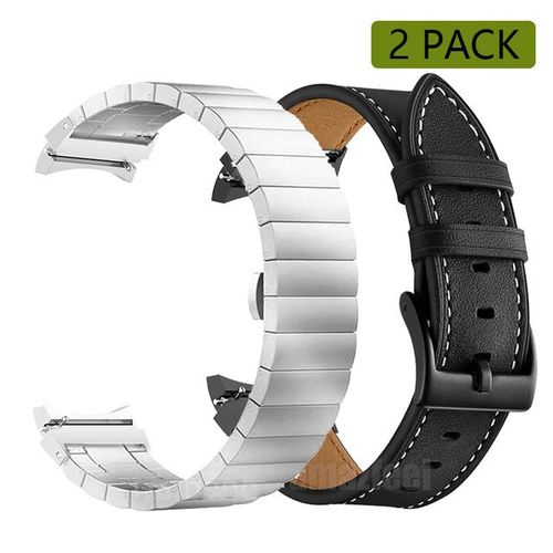 Strap For Galaxy Watch 5 44mm 40mm / Galaxy Watch 5 Pro 45mm Watch 4 No Gaps Metal Bracelets Curved End Adapter