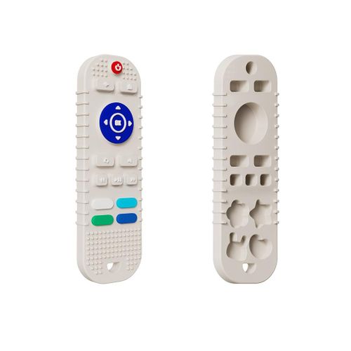 Baby Teething Toys, TV Remote Control Shape Teether Toy for 6+ Months Babies Silicone Sensory BPA Free Soft Baby Chewing Molar Toy