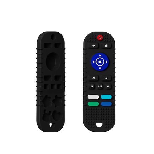Baby Teething Toys, TV Remote Control Shape Teether Toy for 6+ Months Babies Silicone Sensory BPA Free Soft Baby Chewing Molar Toy