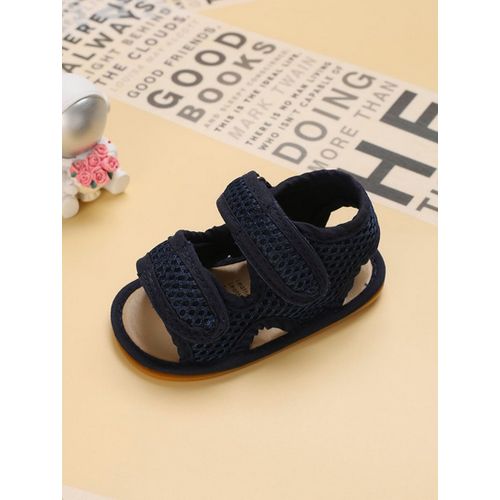 Blue Baby Boys Girls Sandals Outdoor Beach Anti-Slip Rubber Soft Sole Newborn Toddler First Walker Shoes