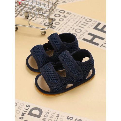 Blue Baby Boys Girls Sandals Outdoor Beach Anti-Slip Rubber Soft Sole Newborn Toddler First Walker Shoes