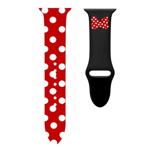 Silicone Band For Watch Series 6 5 4 3 2 1 Cartoon Mouse Frame Case For Iwatch 44mm 40mm 38mm 42mm Minnie Wristband Strap