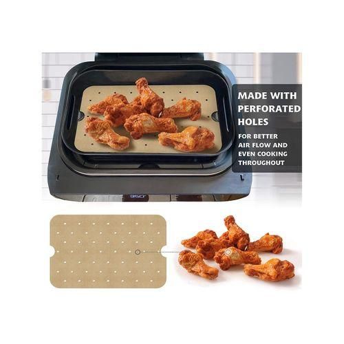 Disposable Air Fryer Parchment Paper, 100 PCS Perforated Rec