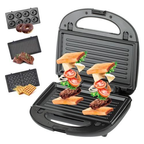 3 In 1 Electric Sandwich Maker Breakfast Machine With 3set