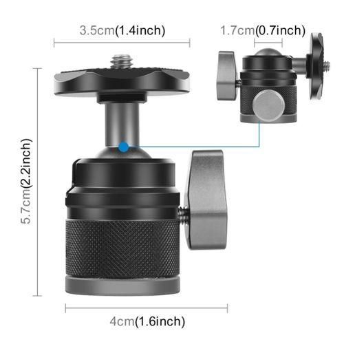 915 Generation PULUZ 360 Panorama Aluminum Alloy Tripod Ball Head