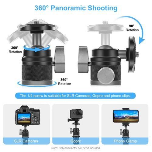 915 Generation PULUZ 360 Panorama Aluminum Alloy Tripod Ball Head
