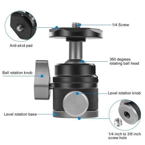 915 Generation PULUZ 360 Panorama Aluminum Alloy Tripod Ball Head