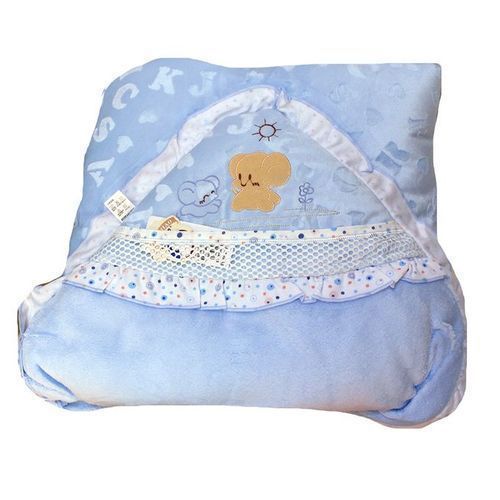 Baby Shawl Receiver  - Blue