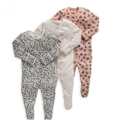 Sleepsuits Multipack Set of New Born 0-3Months-Multicolour