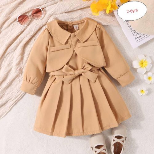 2-Year-Old Girls Dress-Brown