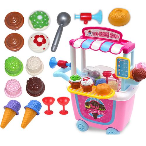Lovely Kids Role Play, Ice  Shop, Workbench, Dress Up Game, Toy