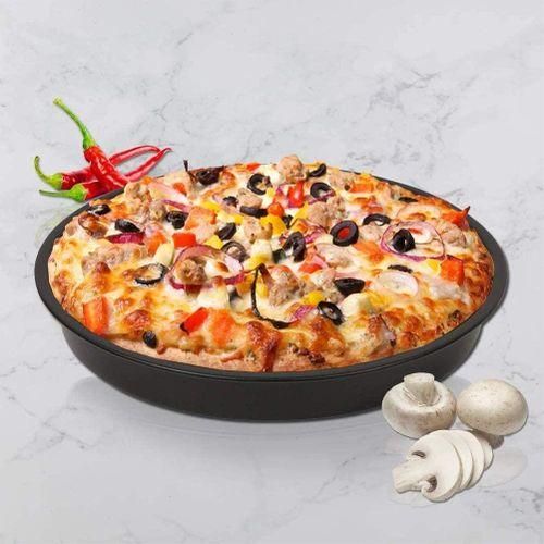 Cake Cans, Pizza Pan, 3PcsSet Steel Round Air Fryer Oven Slow Cooker Accessories Baking Cake Barrel for Home Kitchen