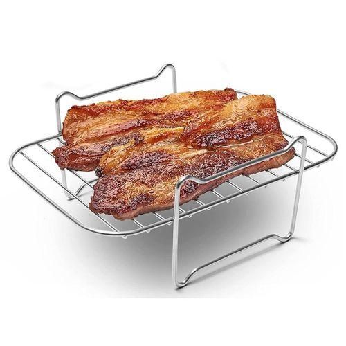 Air Fryer Rack for Double Basket Air Fryers, Air Fryer Accessories Dehydrator Rack Compatible for Ninja Foodi DZ201401