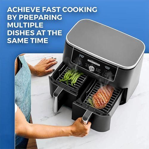 Air Fryer Rack for Double Basket Air Fryers, Air Fryer Accessories Dehydrator Rack Compatible for Ninja Foodi DZ201401
