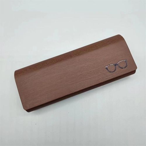 Retro Glasses Case Fashion Wood Grain Sunglasses Storage Box Portable Anti-Stress Sunglasses Eyewear Case Organization