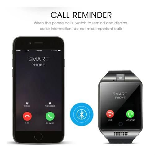 Full Touch HD Display Smart Watch Touch Screen Q18 Bluetooth Smart Watch with Camera/SIM Card Slot