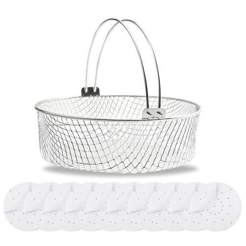 Air Fryer Basket for Mesh Steamer Basket for Ninja Foodi