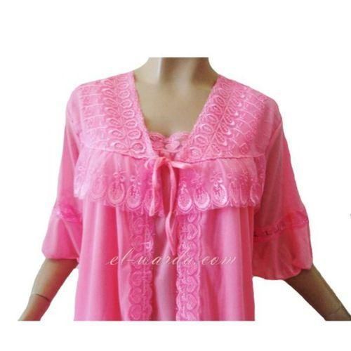 Ladies Night Dress With Floral Detail - Multidesign