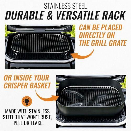 1PCS Stainless Oven Grill Rack Air Fryer Basket for Ninja Wo