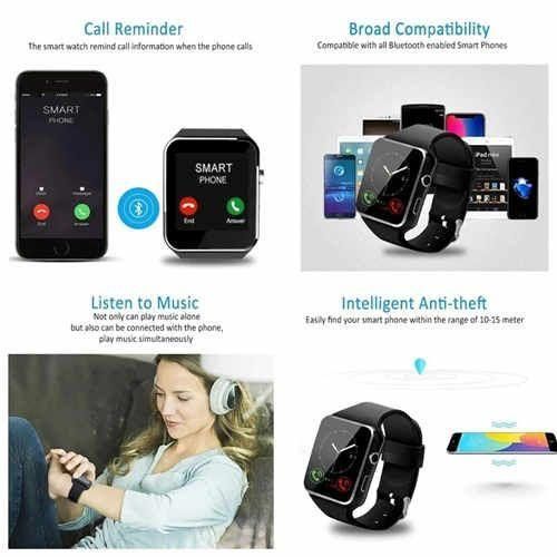 Curved Screen Smart Watch SIM Card Camera Video Fitness
