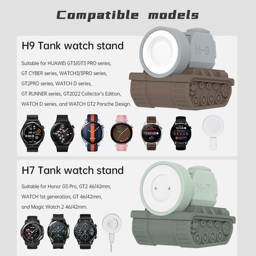 Silicone Charge Stand For Watch Gt/gt2/ Gs Pro/ Watch2 Charging Dock For Watch 3 Gt2 Gt3 Pro Smart Watc