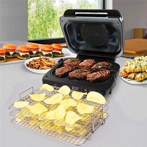 Air Fryer Rack for Foodi Grill XL Air Fryer, Multi-Layer Deh
