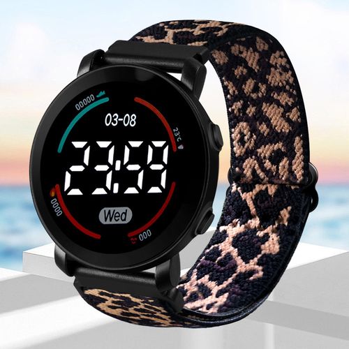 Kids LED Digital Watch Round Dial Waterproof Sports