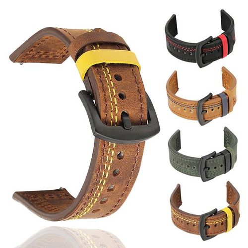 18 20 22 24 Mm Retro Genuine Leather Watch Band Straps For Mido Seiko Omega Fossils Iwc Belt High-End Wristband Bracelet