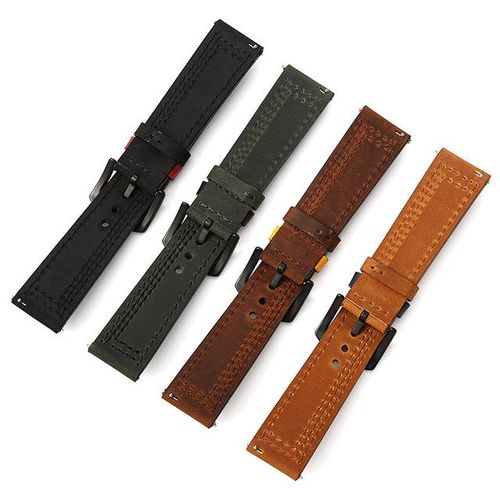 18 20 22 24 Mm Retro Genuine Leather Watch Band Straps For Mido Seiko Omega Fossils Iwc Belt High-End Wristband Bracelet
