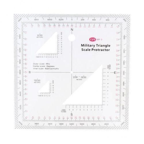 3X 5"x5"  UTM Coordinate Scale  Protractor  Reading