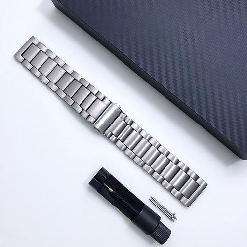 For Samsung Galaxy Watch 3 Titanium Strap 45mm / 46mm Gear S3 Smartwatch Band Watchband Metal Bracelet