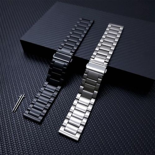 For Samsung Galaxy Watch 3 Titanium Strap 45mm / 46mm Gear S3 Smartwatch Band Watchband Metal Bracelet