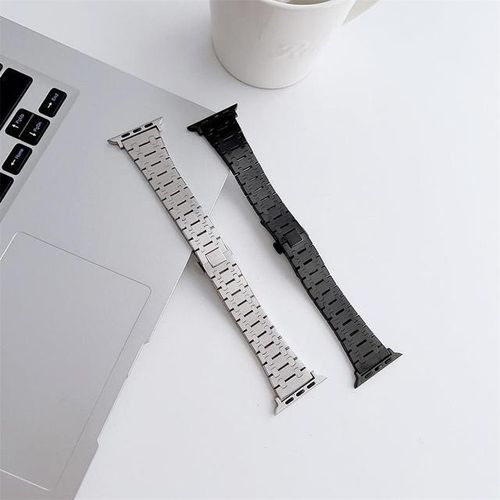 Luxury Ap Royal Oak Stainless Steel Watch Strap For Watch Series 4 5 6 7 8 Se Ultra Metal Wrist Band For Iwatch