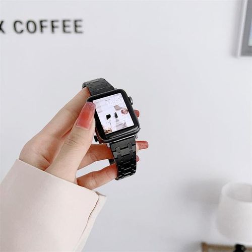Luxury Ap Royal Oak Stainless Steel Watch Strap For Watch Series 4 5 6 7 8 Se Ultra Metal Wrist Band For Iwatch