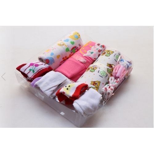 10pc Cotton Overalls Pack With Socks - Multi Colored