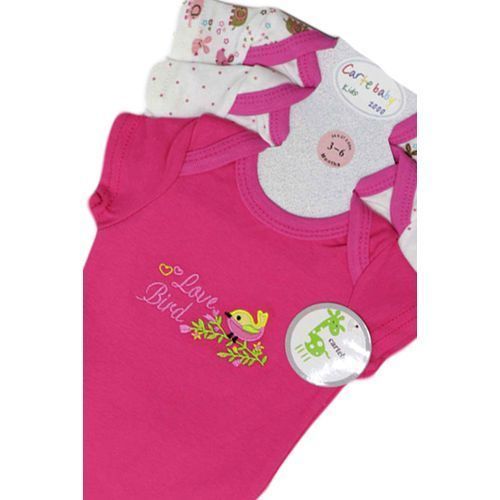 Three Piece Baby Bodysuit - Pink