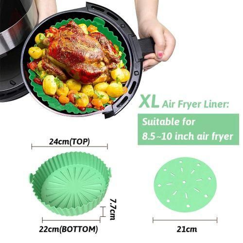 Air Fryer Linergood 10 Inch Reusable Silicone Air Fryer PotgoodNon