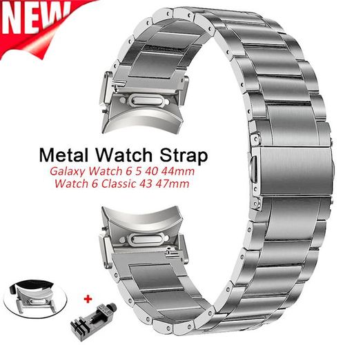 Titanium Metal Strap For Galaxy Watch 6 4 Classic 47mm 46mm 43mm 42mm 5 Pro 45mm No Gaps Bracelet Watch 6/5/4 44mm 40mm