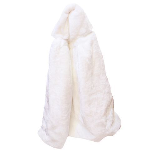 Baby Shawl Receiver Blanket  - White