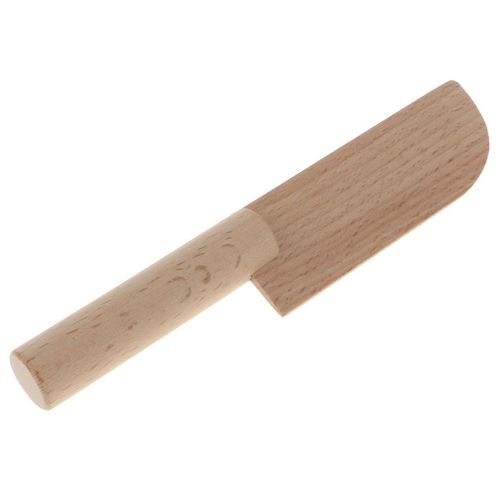 Natural Solid Wooden Kitchenware Utensils Cookware Kid Pretend Play