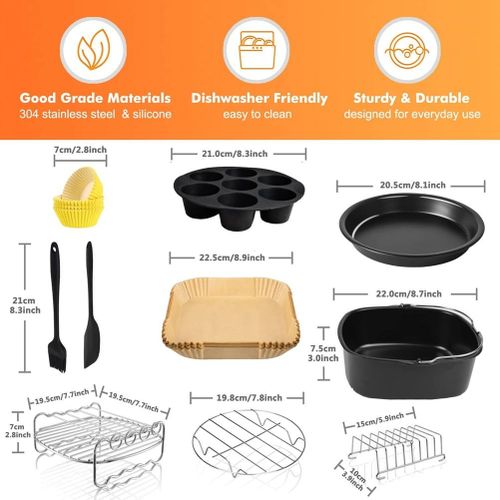 Square Air Fryer Accessories, for Instant Vortex Plus, 6.4L,