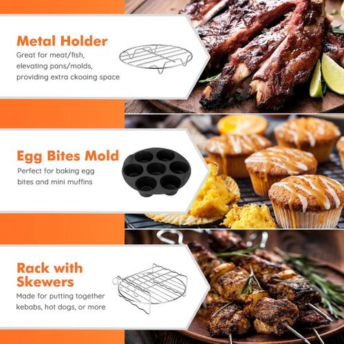 Square Air Fryer Accessories, for Instant Vortex Plus, 6.4L,