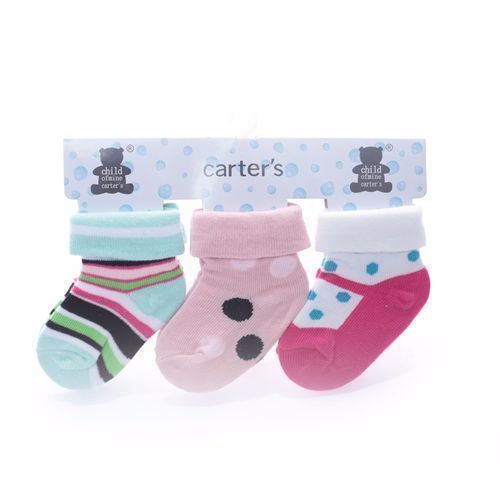 Carter 3pcs Baby Socks - Multi Colour