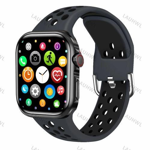 Smart Watch Men Women For Apple Series 9 Always on Display Body Temperature BT Call NFC Smartwatch For Apple Android PK watch 9