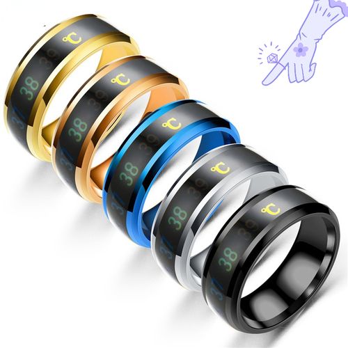 Smart Temperature Ring Automatic Colour Changing Ring Body Temperature Monitoring 2022new Accessories For Men And Women