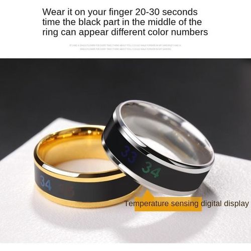 Smart Temperature Ring Automatic Colour Changing Ring Body Temperature Monitoring 2022new Accessories For Men And Women