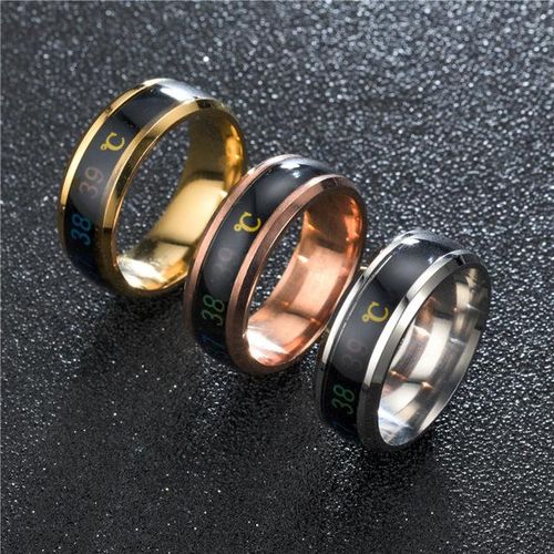 Smart Temperature Ring Automatic Colour Changing Ring Body Temperature Monitoring 2022new Accessories For Men And Women